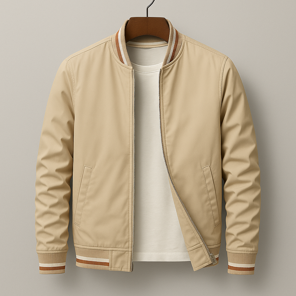 Havstå™ | Elegant Randig Bomberjacka