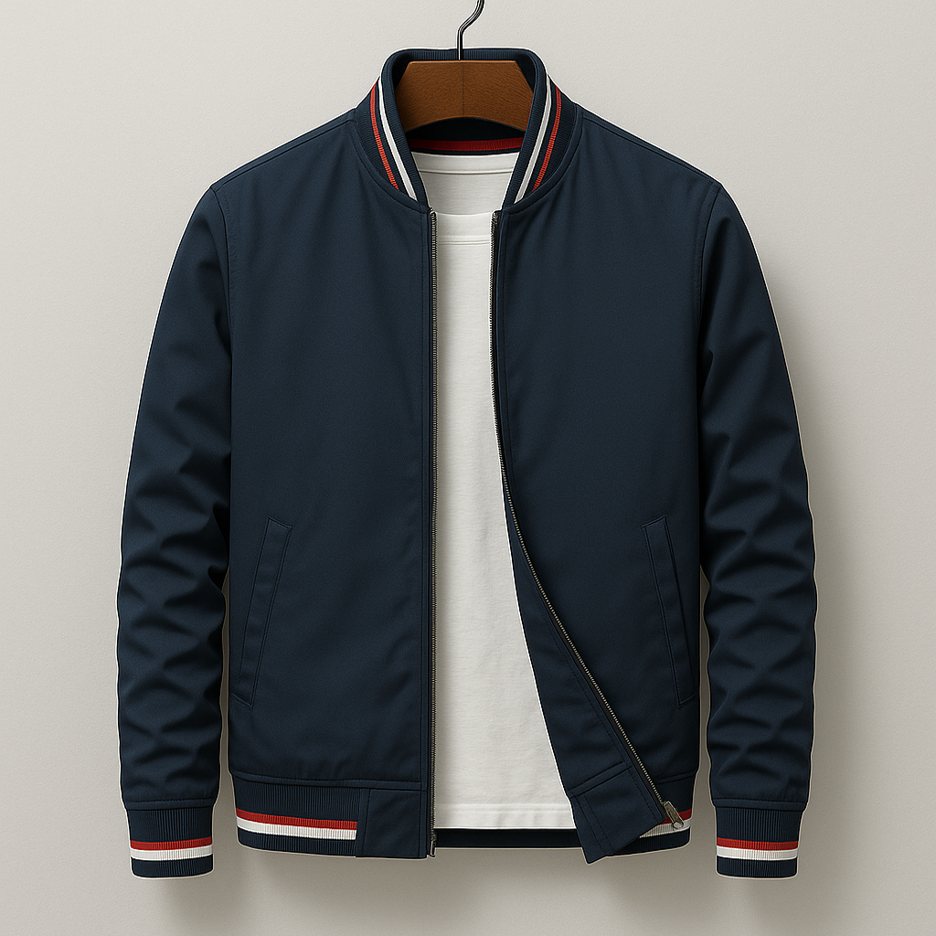Havstå™ | Elegant Randig Bomberjacka
