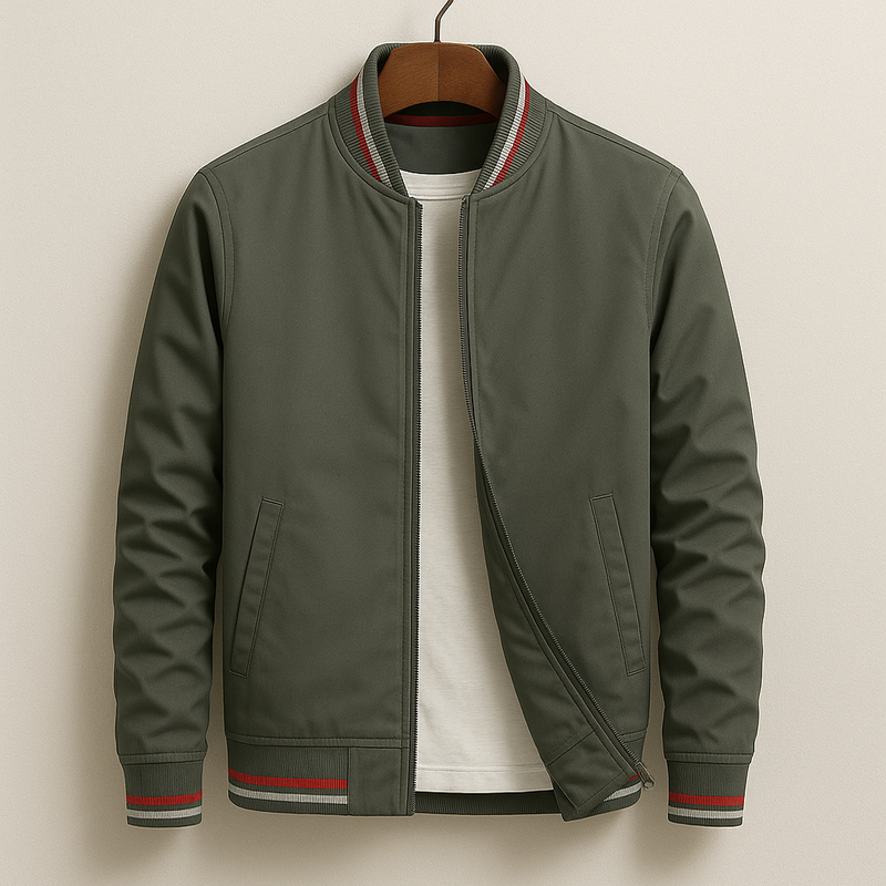 Havstå™ | Elegant Randig Bomberjacka