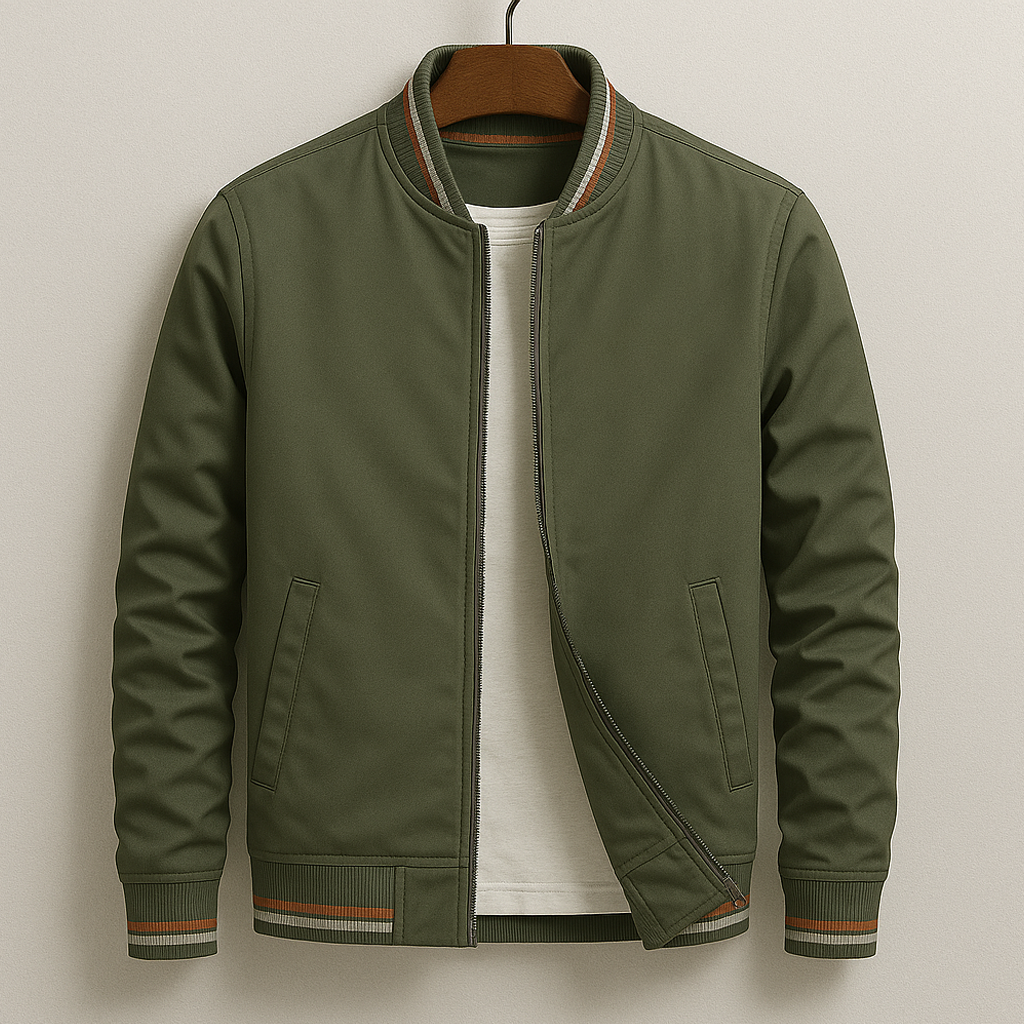 Havstå™ | Elegant Randig Bomberjacka
