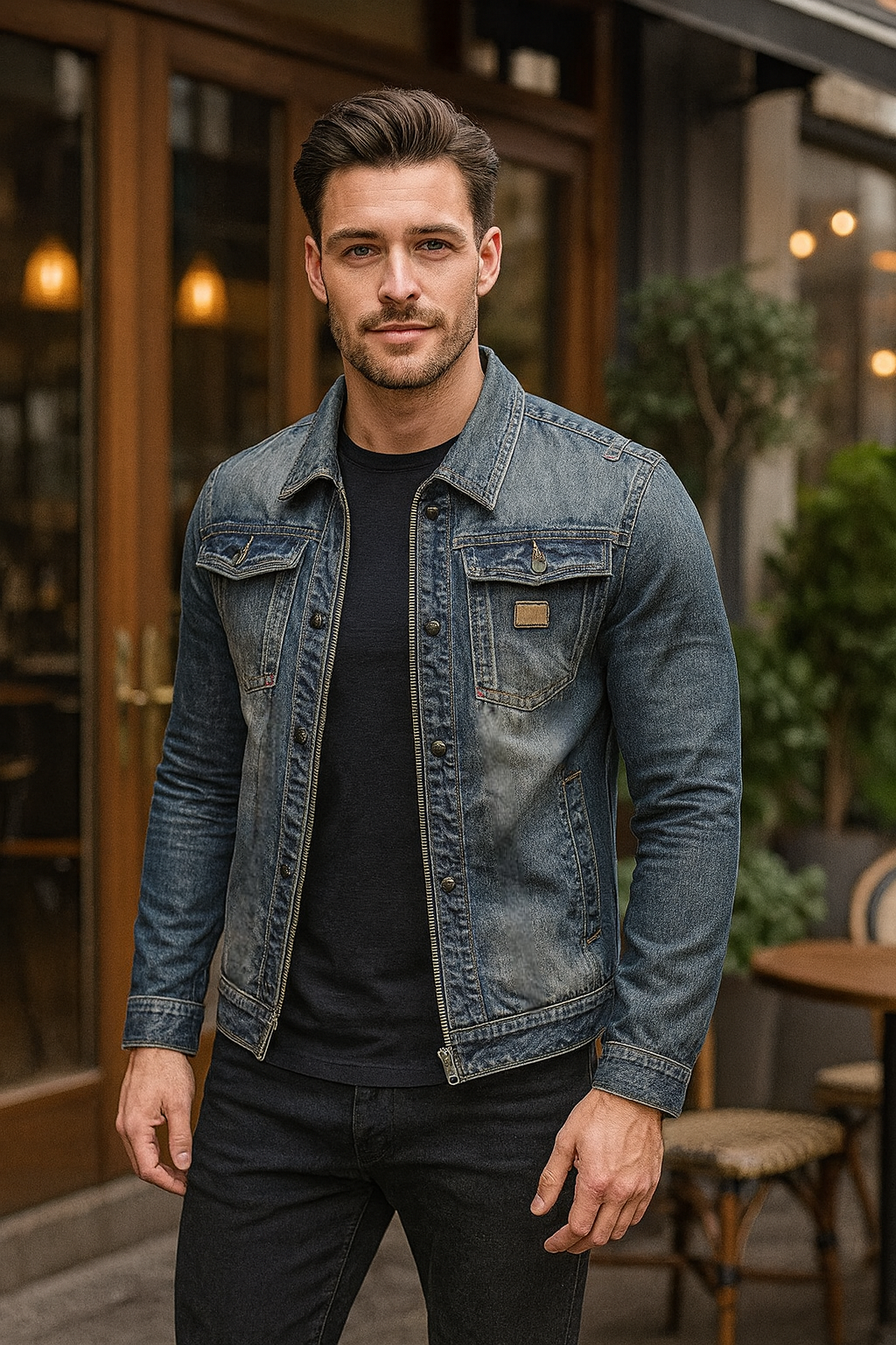 GENOVA – Premium jeansjacka i denim